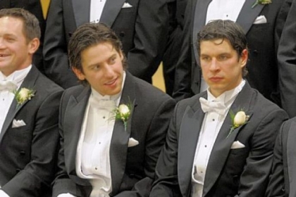 James Neal and Sidney Crosby.