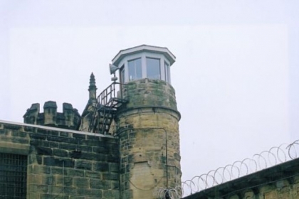 Guard tower, Moundsville penitentiary.