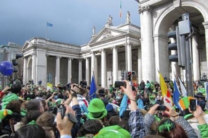 St. Patrick's Day Parade in Dublin attracts more than 1 million visitors.