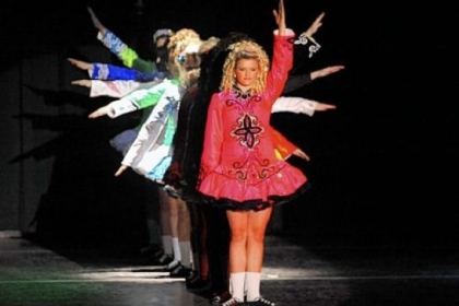 In a celebration of heritage, dancers from the Bell School of Irish Dance perform a colorful routine.