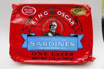 King Oscar brisling sardines.