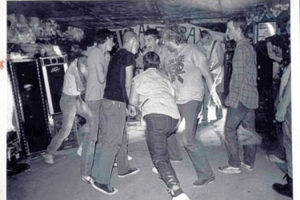 These were the 1980s: Pittsburgh hardcore band Real Enemy at the Anthrax in Connecticut in 1983.