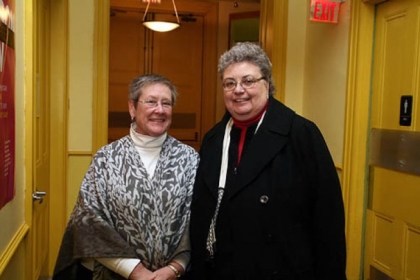 Kathleen Schneider and Patricia Hayes.