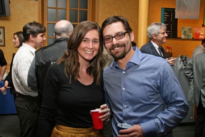 Honorees Victoria Kuzma and Bernard Highling.