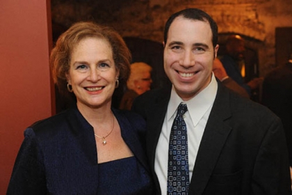 Bev Filtz with her son Brian Filtz, event chairs.