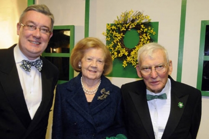 Worldwide Ireland Fund CEO Kieran McLoughlin with Patricia and Dan Rooney.
