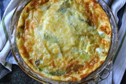 What's for Dinner: Crustless Leek and Gruyere Quiche