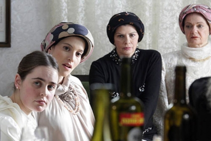 Orthodox Jewish women from Tel Aviv in the award-winning Israeli film "Fill the Void," which will be screened April 15.Orthodox Jewish women from Tel Aviv in the award-winning Israeli film "Fill the Void."