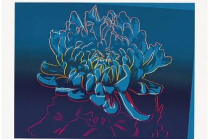 "Kiku" (Japanese for Chrysanthemum) 1983 screenprint.