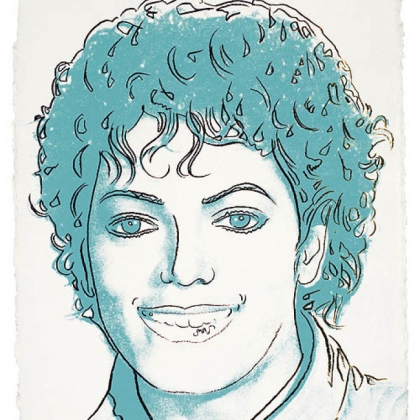 Andy Warhol's Michael Jackson, screenprint in colors, 1984, on HMP paper.