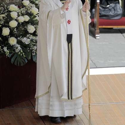 Pope Francis celebrates his installation Mass in St. Peter's Square at the Vatican Tuesday.