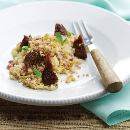 Quinoa Salad with Figs and Mint from "The New Jewish Table."