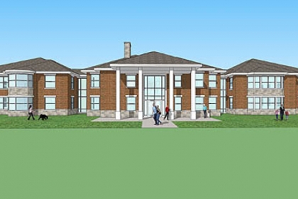 Western Pennsylvania School for the Deaf in Edgewood is planning to demolish its 50-year-old boys' dormitory to make way for a new facility, shown here. Students will be grouped by age, and genders will alternate by floor.