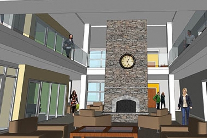 Another view of the planned residence at Western Pennsylvania School for the Deaf in Edgewood.