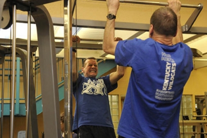 Jim Senchak, 62, of Scott, who tries to swim three times per week and to lift weights an equal number of times at the South Hills branch of the Jewish Community Center.