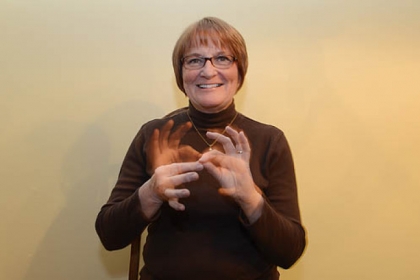 Cindy Mae Fenger,61, of Ross, on pursuing her high school dream of teaching the deaf.