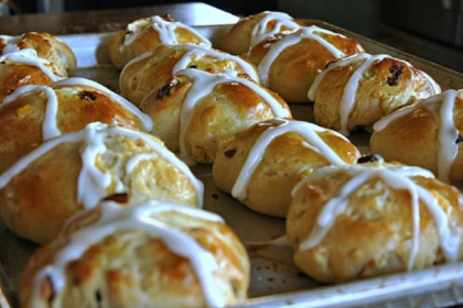 Hot Cross Buns -- surprisingly easy to make.