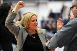 Abel revives Dukes in 71-66 win over Akron in Women's NIT