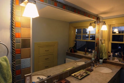 Master bathroom.