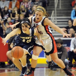 Vincentian girls lose to District 11 champion Tri-Valley, 59-42