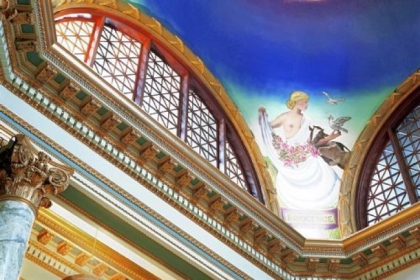 "Innocence," a historic painting hanging in the Mercer County Courthouse.