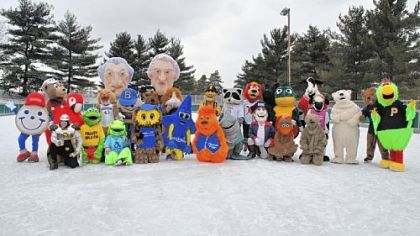 Mascots such as Pirate Parrot, Steely McBeam and the Pitt Panther take to the ice at Schenley Rink Saturday for Citiparks' 26th annual Mascot Skate.
