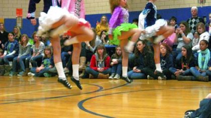 Scottish and Irish dancers at past International Nights at Jefferson Middle School.