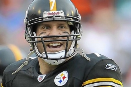 Ben Roethlisberger all smiles.